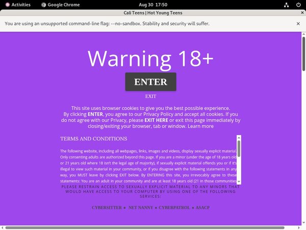 Cali Teens Account Online