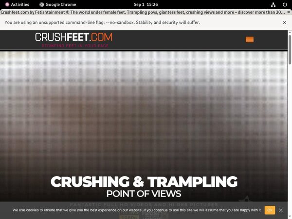 Crushfeet Home Page Crushfeet Home Page