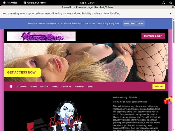 Get Free Raven Roxx Membership Get Free Raven Roxx Membership