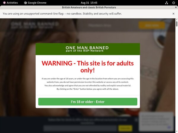 One Man Banned Net One Man Banned Net