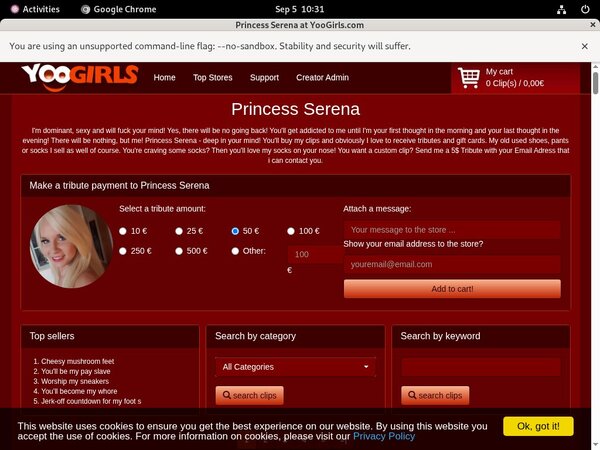 PrincessSerena Full Scene PrincessSerena Full Scene