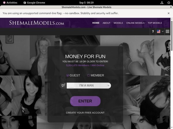 Shemalemodels Account Gratis