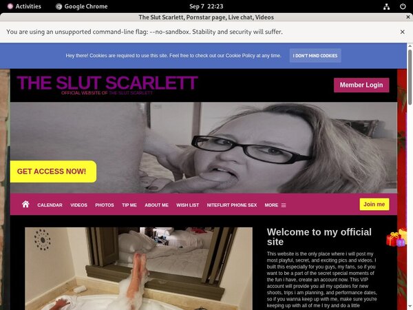 The Slut Scarlett Without Joining