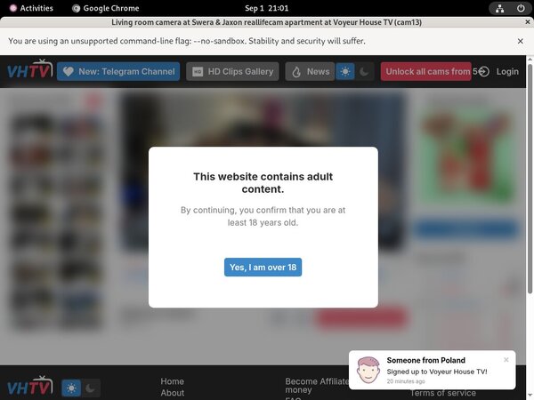 Voyeurhouse Valid Account